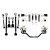 REAR SPEED KIT 3 - SINGLE ADJUSTABLE SHOCKS - MOSER AXLE .