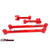 UMI 301516-R 78-88 G-Body Tubular Control Arm Kit, Poly, Red