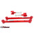 UMI 301517-R 78-88 G-Body Lower & Adj Upper Control Arm Kit, Red