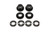 BK002 - Bushing kit, rear cradle, elastomer, street version