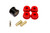 BK046 - Bushing kit, differential mount, poly/delrin combo