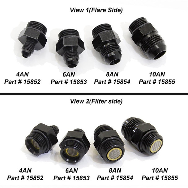Nitrous Express 4AN To 8AN Orb Filter Fitting For Lightning 375