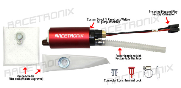 デオキシス 120HP フォトンブースト Racetronix F99 Performance Fuel Pump (99-02 Fbody) - Tick