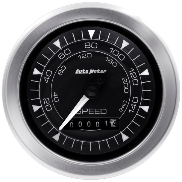 3-3/8 GPS SPEEDOMETER, 0-120 MPH, ARCTIC WHITE