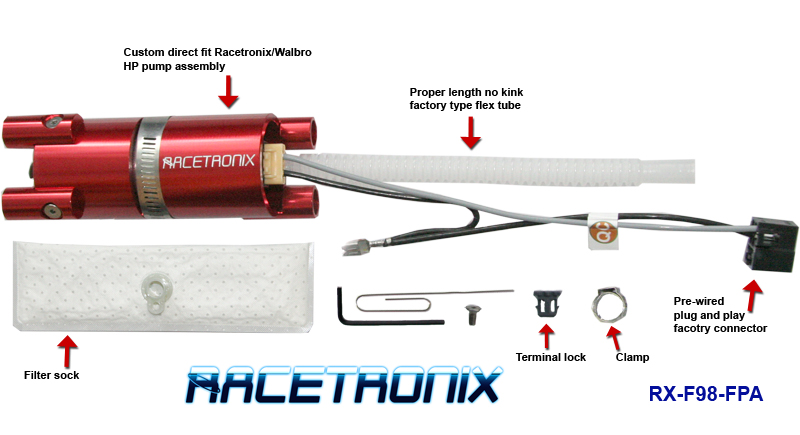 Racetronix Fuel Pump Kit (Metal Tank) 98 Fbody - Tick Performance Inc