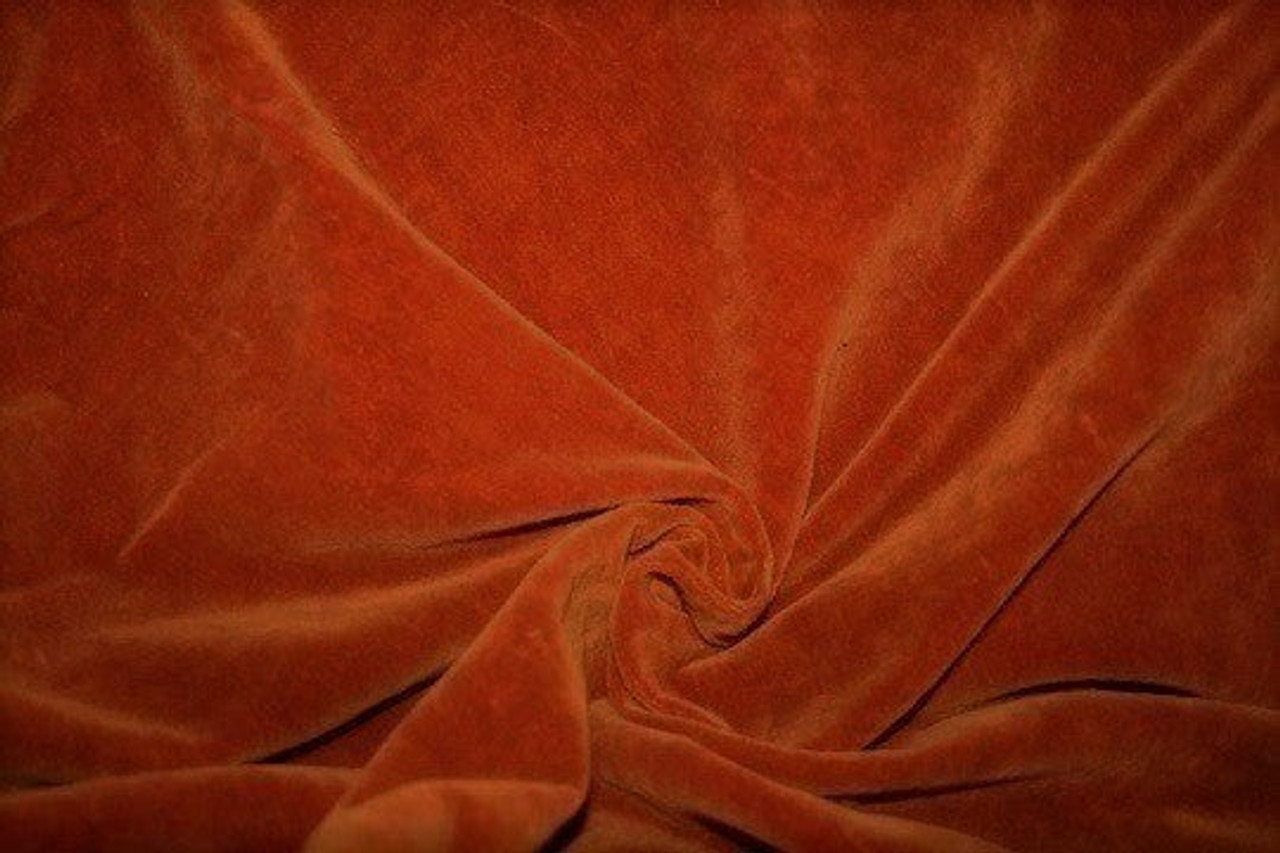 Acorn Hand-dyed 100% Organic Cotton Velvet Fabric
