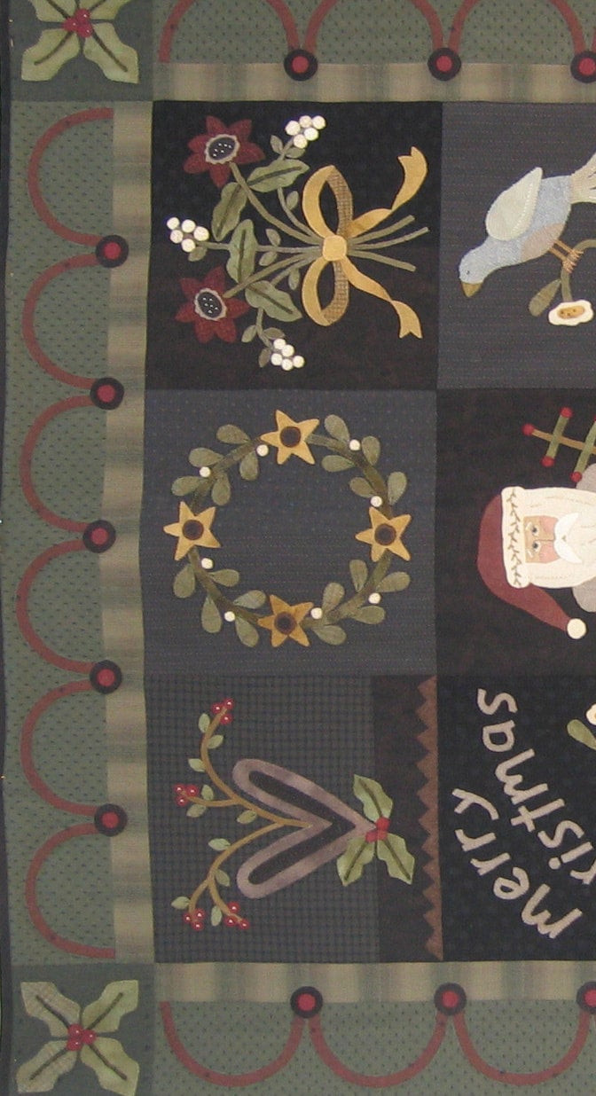 merry santa quilt