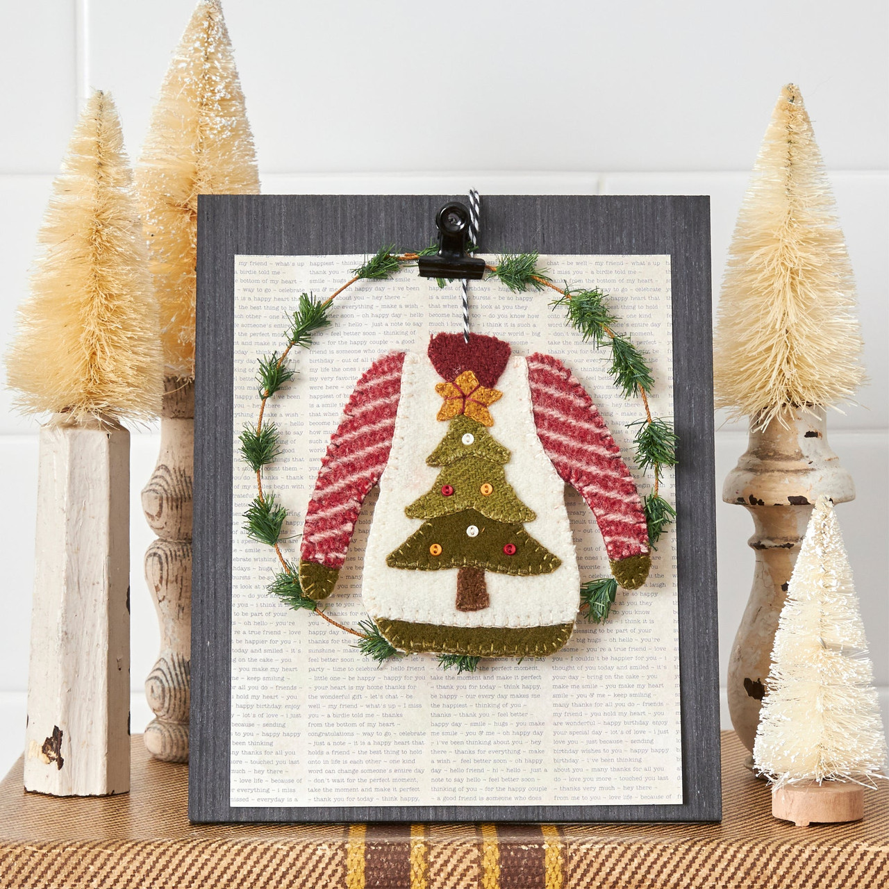 Ugly christmas sweater sales ornament kit