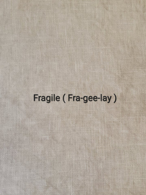 Needle and Flax, Fragile (Fra-gee-lay) 46 ct Linen, Zweigart Base