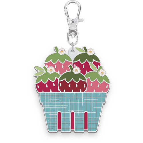 Lori Holt Farmer's Daughter Enamel Happy Charm - Berry Basket