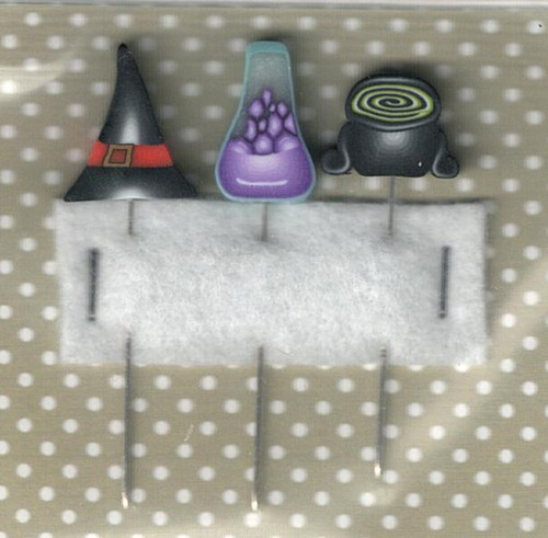 Halloween Witch Pin Set