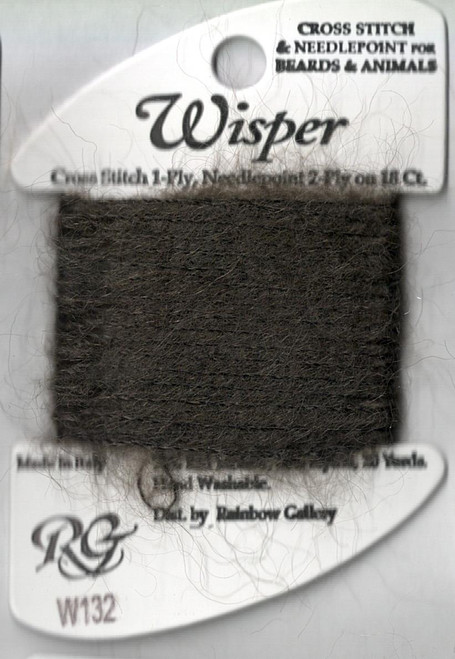 Coffee Bean - W132, Wisper Thread by Rainbow Gallery
