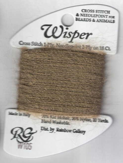 Hazelnut - W105, Wisper Thread by Rainbow Gallery