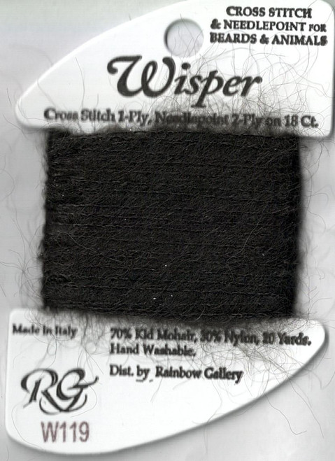 Espresso - W119, Wisper Thread by Rainbow Gallery