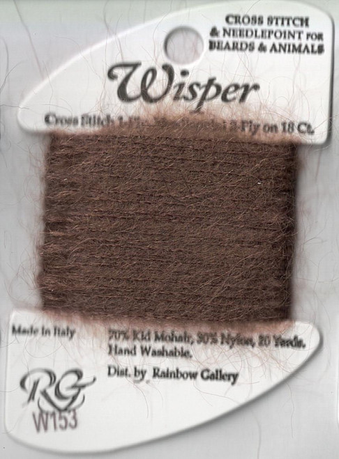 Milk Chocolate - W153, Wisper Thread by Rainbow Gallery