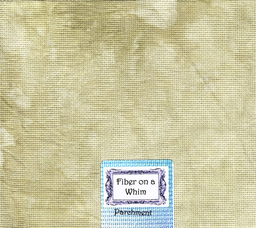 Fiber on a Whim, Parchment 18 ct Aida, Zweigart Base