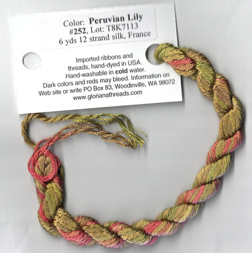 Peruvian Lilly- 252- 6 Yds 12 Strand Silk