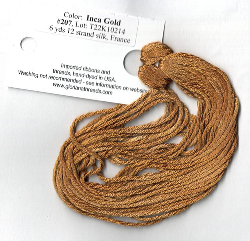 Inca Gold - 207- 6 Yds 12 Strand Silk