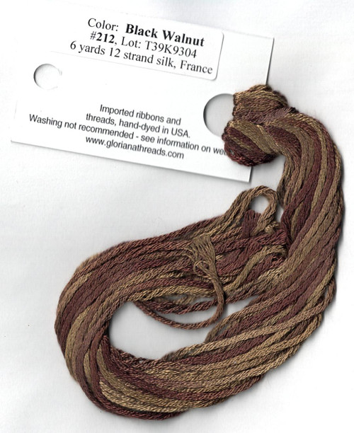 Black Walnut - 212- 6 Yds 12 Strand Silk