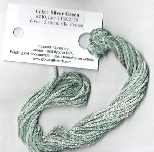 Silver Green - 210 - 6 Yds 12 Strand Silk