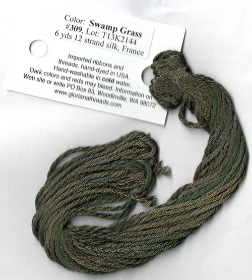 Swamp Grass - 309- 6 Yds 12 Strand Silk