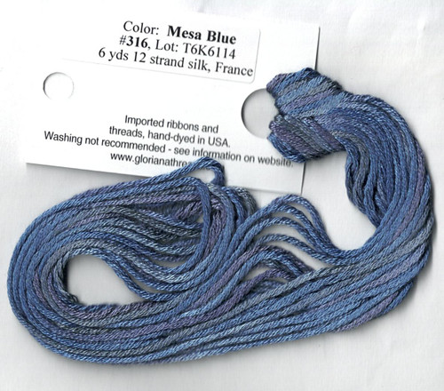 Mesa Blue  - 316 - 6 Yds 12 Strand Silk