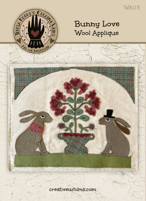 Bunny Love  Wool Applique Kit
