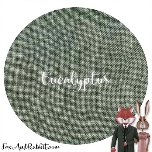 Eucalyptus, 32 ct Linen by Fox and Rabbit, Zweigart Base