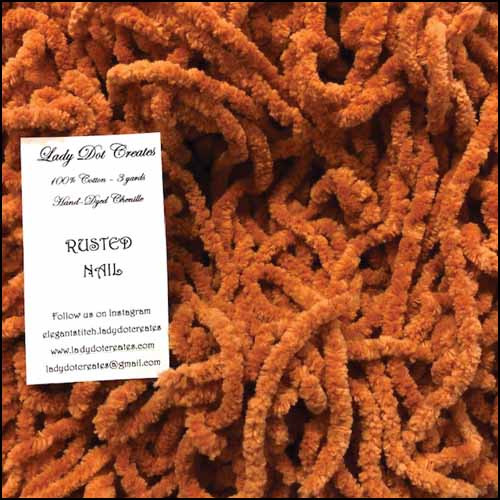 Lady Dot Rusted Nail Chenille 3 yards Lady Dot Rusted Nail Chenille 3 yards