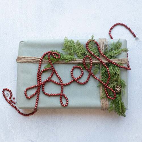 Vintage red bead garland