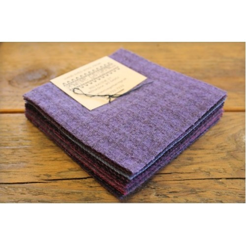 Primitive Gatherings Wool Charm Pack, Purples