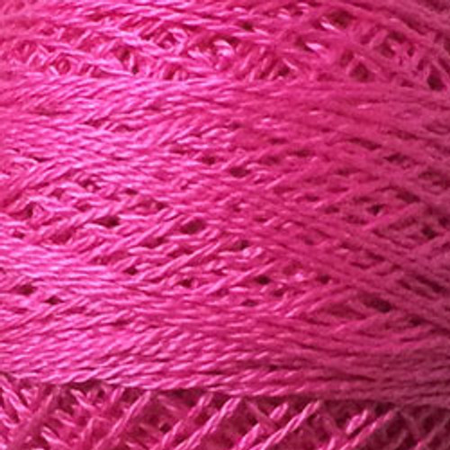 Valdani #12 Pearl Cotton Solid #49 Electric Pink