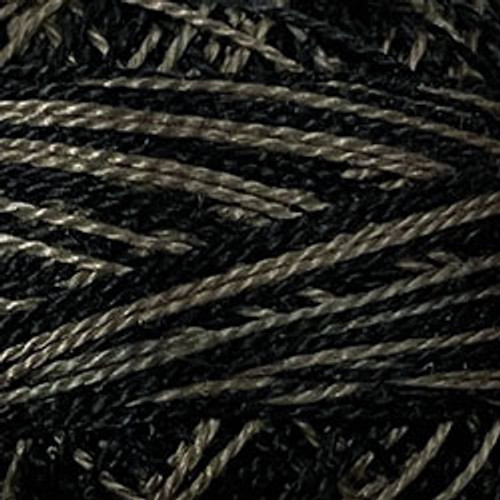 Valdani #12 Pearl Cotton Variegated #O540 Black Olives