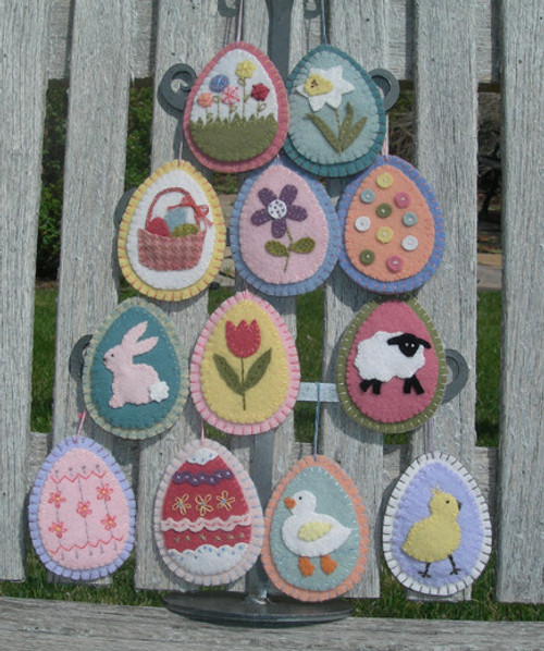 Wool Easter Ornaments