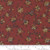 Grapevine Small Floral Brick Red - 1/2 yard