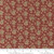 Flower Bud Small Floral Brick Red  - 1/2 yard