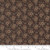 Flower Bud Small Floral Brown  - 1/2 yard