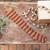 25" ANTIQUED RED STRIPED WOOL STOCKING