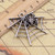 Spider Cobweb Antique Silver Charm