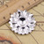 Sunflower charms pendant 37mm antique silver Back