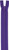 22" Nylon Zipper, Purple