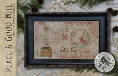 HAVE A GRATEFUL DAY★PEACE PATTERN WOOL新品 HAVE A GRATEFUL DAY #Peace Pattern Wool Knit Crew Brown