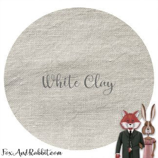 White Clay, 36 ct Linen by Fox and Rabbit, Zweigart Base