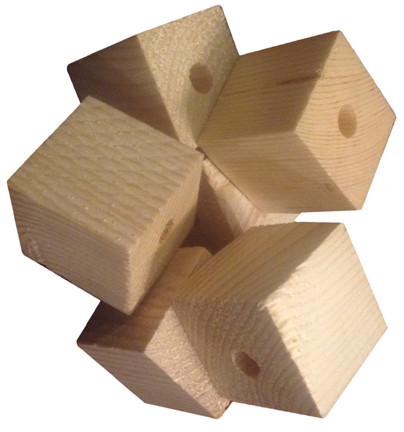 Wood Cube For Bird Toys The Bird Toy Store