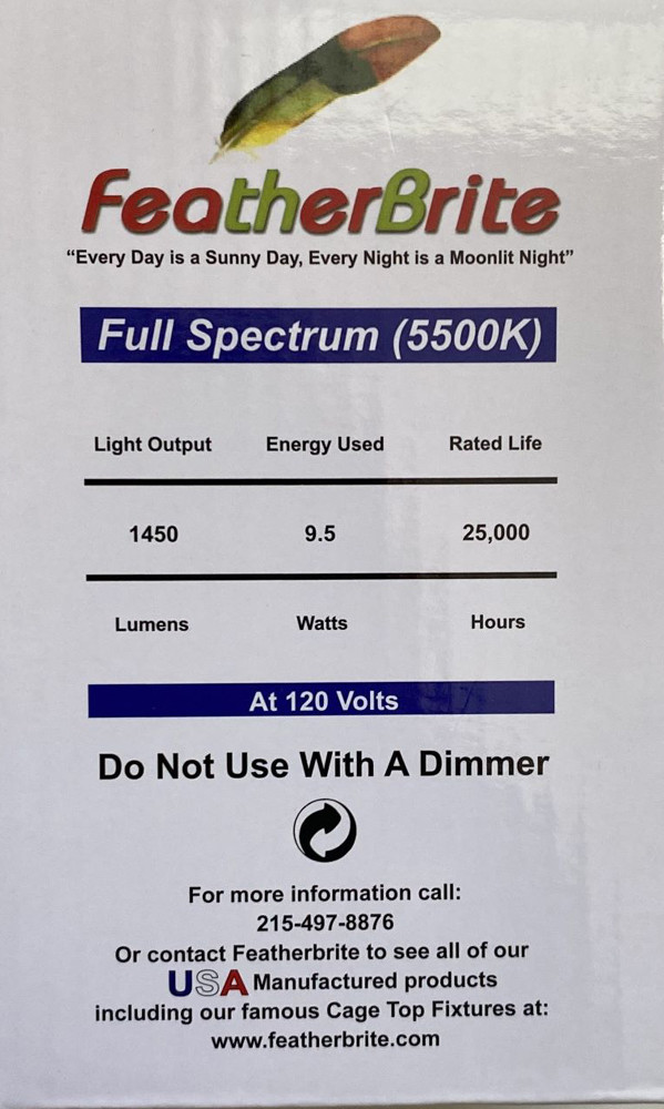 thumbnail image 2 of Sunlite 20W CFL Full Spectrum Bulb 6500K – Daylight For Birds Plants – 75W Equivalent 2 of 3