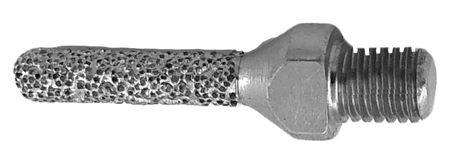 Round Nose Brazed Diamond Diastema Burr 1/4-28 Thread