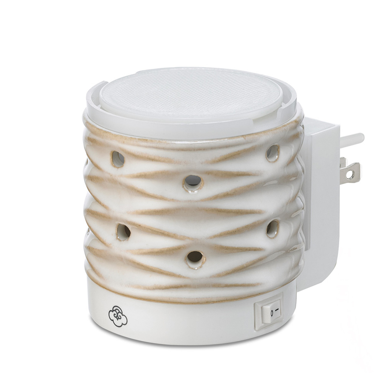 Net White Ceramic No-Spill Wax Melt Wall-Plug