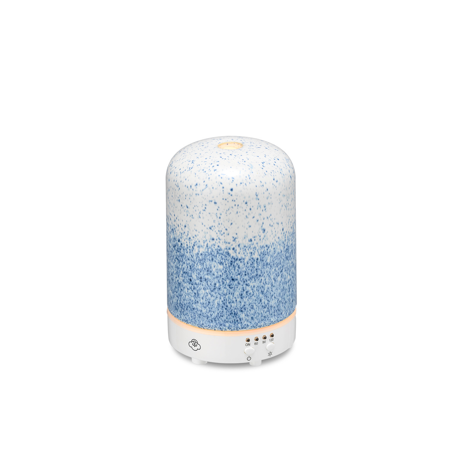 Botanical Indigo 125 Metal Ultrasonic Diffuser Dark Wood Base