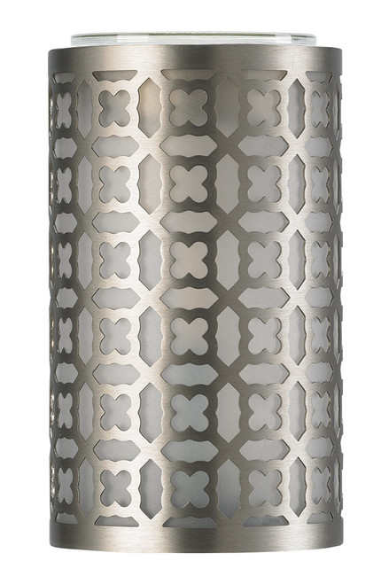 SILVER GEO METAL 30G NO SPILL WAX MELT WARMER