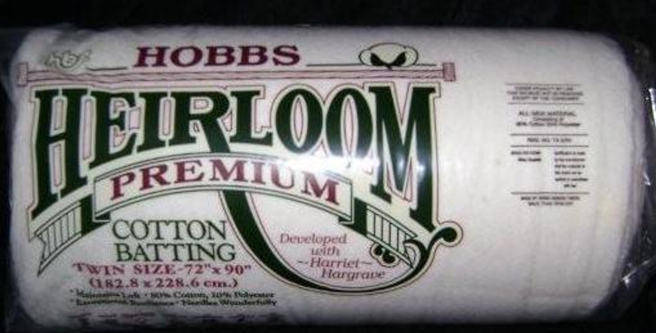 Hobbs Heirloom 80/20 Fusible Cotton Batting Queen 90x108